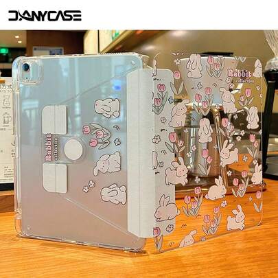 Ốp bảo vệ trong suốt DANYCASE tương thích với iPad A16 2025, Air 11/13 M2/M3 2024/2025, Pro 11/13 M2 2024, 10.2 (thế hệ thứ 7/8/9/10), 10.9 (thế hệ thứ 7/8/9/10), Pro 12.9 (thế hệ thứ 4/5/6), Pro 11 (thế hệ thứ 2/3/4), Air 4/5