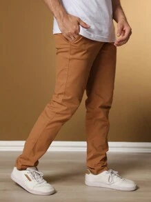 Men Pants - Apricot - View 2
