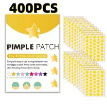 40/80/200/400/600/800 peças Adesivo em forma de estrela para acne, Adesivo corretor de manchas para pele facial, Adesivos para espinhas de acne - Dourado - Visão 14