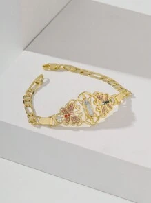 1 peça Moda e simples Glitters Pintados à mão Colorido Virgem Maria Guadalupe Pulseira, Presente adequado para mãe, casal, melhor amigo, uso diário e festival, oração