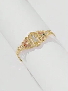 1 peça Moda e simples Glitters Pintados à mão Colorido Virgem Maria Guadalupe Pulseira, Presente adequado para mãe, casal, melhor amigo, uso diário e festival, oração
