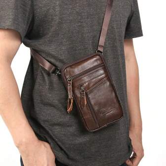Leather Waist Bag Mobile Phone Bag Wearing Belt Outdoor Sport Shoulder Small Bag Doing Business Crossbody Bags Sling Bag Students Commute Gifts Fall Christmas Scream Bag Belt Bag Travel Bag Sling Bag Winter Christmas Gifts Vacation Vintage Funny Gifts Side Bag Retro Bag Summer Back To School Vintage The Sporty Life Gift Bag Pack Spring Vintage Bags School Supplies