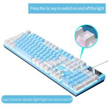 YINDIAO Silver Carving K500 Backlit Keyboard, Wired, Compatible With Desktop, Laptop, Game And Office Device