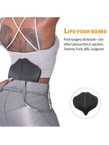 larrycard 1 Piece Lipo Foam Back Support Flatten Abdomen Belly Compression Ab Board - Black - View 5