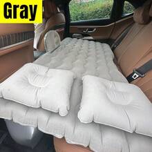1套汽車充氣床墊汽車用品充氣墊子SUV後座汽車床後座空氣墊蓋折疊床 - 灰色 - 查看 4