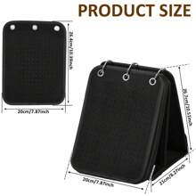 Enamel Pin Display Holder Large Capacity Brooch Pin Organizer Folding Pins Collection Storage Organizer With 3 Binders And 5 Pages Portable Pin Display Binder Stand For Pins Brooch - Black - View 2