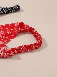 3pcs Girls Bohemian Style Triangle Headband Scarf Set Combination Suitable For Daily Decoration - 3PCS - View 5