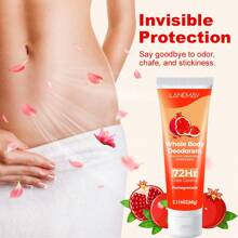 LANEMAY 石榴控味乳液 - 保持乾爽、無臭和超級清新 - 為女性提供持久的防臭保護 - 白色 - 查看 3