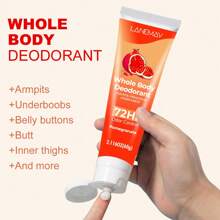 LANEMAY 石榴控味乳液 - 保持乾爽、無臭和超級清新 - 為女性提供持久的防臭保護 - 白色 - 查看 2