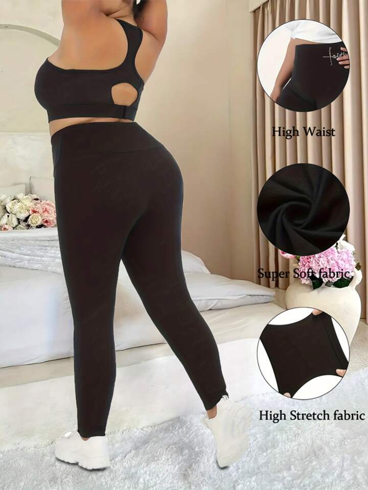 Legging sport grande taille femme sale
