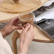 1 Pieza Taza De Café Espresso De Vidrio Borosilicato De Doble Pared, Taza Aislada De 250 Ml Para Bebidas Calientes / Frías, Regalo De Cumpleaños