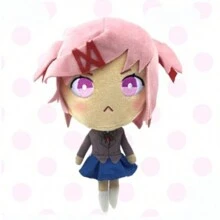 1pc Cute Anime Cartoon Figure, Dokidoki Little Girl Figure, Home Decor Doll Ornament, Adorable Plush Female Figure - Multicolor - View 18