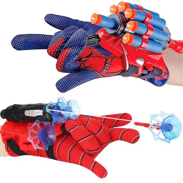 1 Set Novelty Wrist Slingshot Toy Kit, Allows DIY Roleplaying As Favorite Hero In Shooting Games, Soft Bullets Can Absorb Smooth Surfaces Such As Doors/Books Or Tiles. Shooting Range Is About 5 Meters, An Interactive Toy That Can Be Played By Children, Teenagers, And Adults.