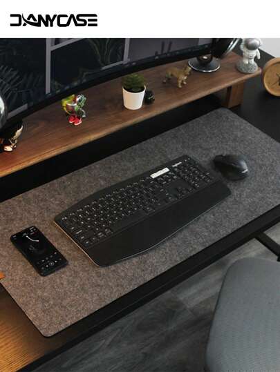 DANYCASE Stor storlek Office Dator Skrivbordsskydd Matta Bord Ull Filt Musmatta Laptopkudde Halkfri tangentbordsmatta Speltillbehör