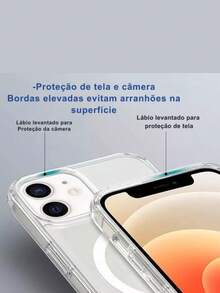 Capinha Transparente Magsafe Para iPhone XR/ 13/ 13 Pro/ 13 Pro Max - Transparente - Visão 3