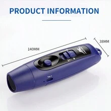 1pc USB Rechargeable Electronic Whistle With 3 Adjustable Volumes And 3 Types Of Sound For Travel And Outdoor Sports - Yellow - View 8