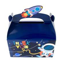 12PCS Outer Space Party Favors Bags With Stickers Space Paper Goodie Gift Bags Planet Astronaut Candy Treat Bags Starry Sky Galaxy Party Gift Bags For Astronaut Science Themed Birthday Party