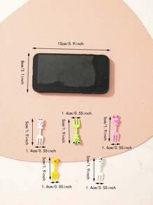 10入組卡通動物設計迷你水果叉可愛創意便當盒裝飾叉小甜點叉卡通牙籤