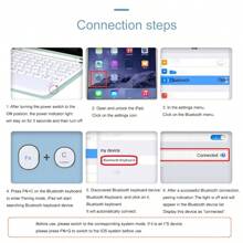 Funda con teclado Bluetooth desmontable compatible con Samsung Galaxy Tab, color rosa bebé, con soporte para S Pen incorporado, funda para teclado inalámbrico delgada y desmontable, activación/suspensión automática, compatible con Samsung Tab A9 Plus/S9 FE/S9 FE Plus/S9/S9 plus/S6 lite/A8/S8/S7/A7/S7 FE/S7 Plus/S8 Plus/S8 Ultra - Rosa - Ver 9