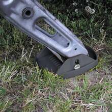 4x Updated Caravan Feet Pads Heavy Duty Caravan Leg Pads Stabiliser Jack Pads - Black - View 4