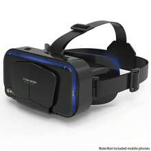 圣诞装饰 Byson 虚拟现实 VR 耳机 3D 眼镜耳机头盔 VR 护目镜适用于电视、电影和视频游戏兼容 IOS、Android 并支持 4.7-7 英寸 - 彩色 - 查看 13