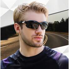 3-Pack Fashion Sports Glasses, Windproof, Anti-Glare, Unisex Wrap-Around Eyewear For Cycling, Baseball, Running, Fishing, Golf, Driving - With Durable Frame & Interchangeable Temples - 白+橙+藍 - 查看 3