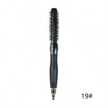 1pc Black Cylinder Curling Comb Ceramic Modeling Nylon Tooth Rolling Comb Salon High Temperature Resistant Smooth Hair Home Large Wave Aluminum Tube Comb - Multicolor - View 13