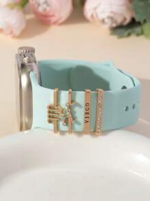 Bộ 4 dây đeo Apple Watch Vòng trang trí 12 mẫu chòm sao Linh vật may mắn Tương thích với dây đeo đồng hồ Apple/Samsung/Huawei dành cho nam và nữ - Một cỡ - Xem 5