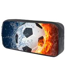 Pencil Case For Boys And Girls,Football Dinosaur Pencil Case Wholesale - Black - View 4