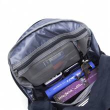 Seventeen London 'Notting Hill' Classic Style Backpack In A School Bag Design – Fits Laptops Up To 15.6" - Navy Blue - View 6