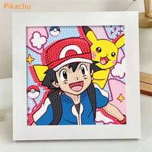 1 Pezzo Kit Di Pittura A Diamante Fai Da Te Con Cartoni Animati Per Bambini, Mosaico Completo Con Forellino Di Diamante, Regalo Di Artigianato A Strass Per Ragazzi E Ragazze
