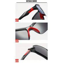 3-Pack Fashion Sports Glasses, Windproof, Anti-Glare, Unisex Wrap-Around Eyewear For Cycling, Baseball, Running, Fishing, Golf, Driving - With Durable Frame & Interchangeable Temples - 白+橙+藍 - 查看 5