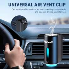 Featwell Smart Car Air Fresheners - 3*10ML Natural French Perfume Lasts 45 Days, Portable Waterless Car Diffuser Air Freshener Car Aromatherapy Diffuser, Adjust Concentration Scent - Black - View 2