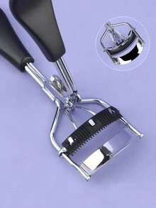 1pc Eyelash Curler With 5pcs Replacement Pads, White Portable Makeup Tool - Multicolor - View 7