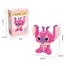 Coleção de Brinquedo de Blocos de Construção do Personagem Stitch - Brinquedos de Quebra-Cabeça Kawaii, Estimulando o Potencial Cerebral - Presentes Perfeitos para Aniversário, Natal e Ação de Graças - Multicolorido - Visão 3