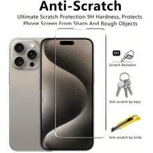 5 piezas de película de vidrio templado compatible con iPhone 16, 16 Plus, 16 Pro, 16 Pro Max, 15, 14, 13, 12, 11 Pro Max, X, XS, XR, Mini, 7, 8, 14 Plus, protector de pantalla compatible con iPhone 14, 15 Pro Max, regalo para cumpleaños, familia, amigos, protector de pantalla de teléfono, accesorios de teléfono
