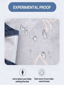 1pc Brushed Waterproof Bed Sheet, Anti-Leakage, Multi-Function, Small & Extra Large Sizes Suitable For Hotel, Dorm, Can Be Machine Washed - Little Whale - View 5