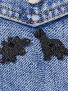 Cute Cartoon Enamel Dinosaur Brooch, Backpack/Clothing Ornament Badge, Zinc Alloy - Multicolor - View 6