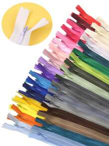 10pcs 6 Inch-24 Inch (15cm-60cm) Invisible Zippers Nylon Coil Zippers For Tailors Handcraft Sewing Cloth Accessories