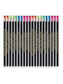 5 piezas de lápices creativos que cambian de color con vocabulario inspirador y borrador. (Estilo aleatorio, el envío puede provocar cambios de color completos durante el tránsito. Colóquelo en el refrigerador o debajo del aire acondicionado para volver al color original al recibirlo) - Multicolor - Ver 7