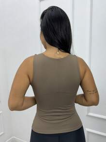 Women Tank Tops & Camis - Màu Khaki - Xem 3