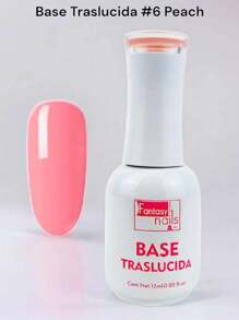 15 ml Gel Base Traslucida Fantasy Nails 3 pasos de larga duracion gel semipermanente uso profesional para aplicacion de uñas - Caqui - Ver 3
