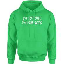 I'm Not Cute, I'm Punk Rock Adult Hoodie Sweatshirt - 查看 5