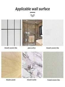 Barra de cortina blanca ajustable en longitud y sin perforación - simples barras de cortina extensibles de hierro para ventanas de cocina, baño, armario, zapatera - Blanco - Ver 4