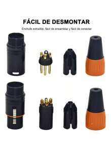 10 Conector  Xlr Para Canon Electrónica Audio Macho Y Hembra - Multicolor - Ver 7