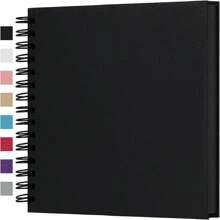 10x10 Inch DIY Scrapbook Album, 80 Pages Blank Memory Book For Wedding And Anniversary Family, White Gifts Birthday Graduation