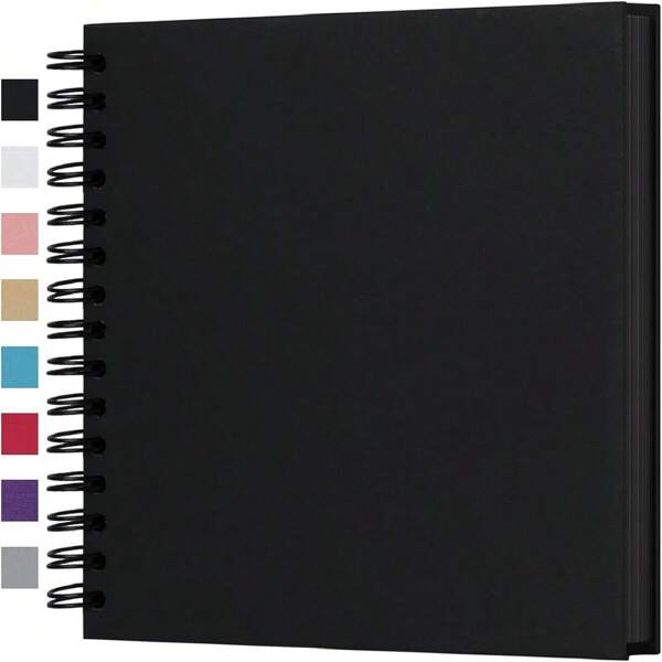 10x10 Inch DIY Scrapbook Album, 80 Pages Blank Memory Book For Wedding And Anniversary Family, White Gifts Birthday Graduation