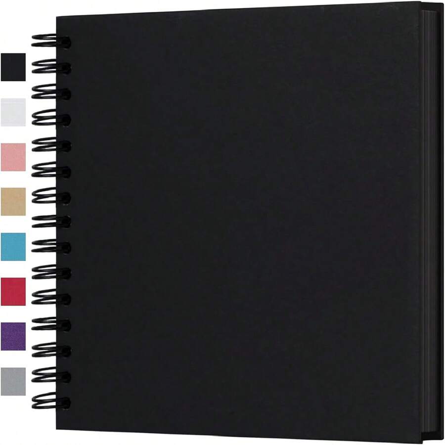 10x10 Inch DIY Scrapbook Album, 80 Pages Blank Memory Book For Wedding And Anniversary Family, White Gifts Birthday Graduation