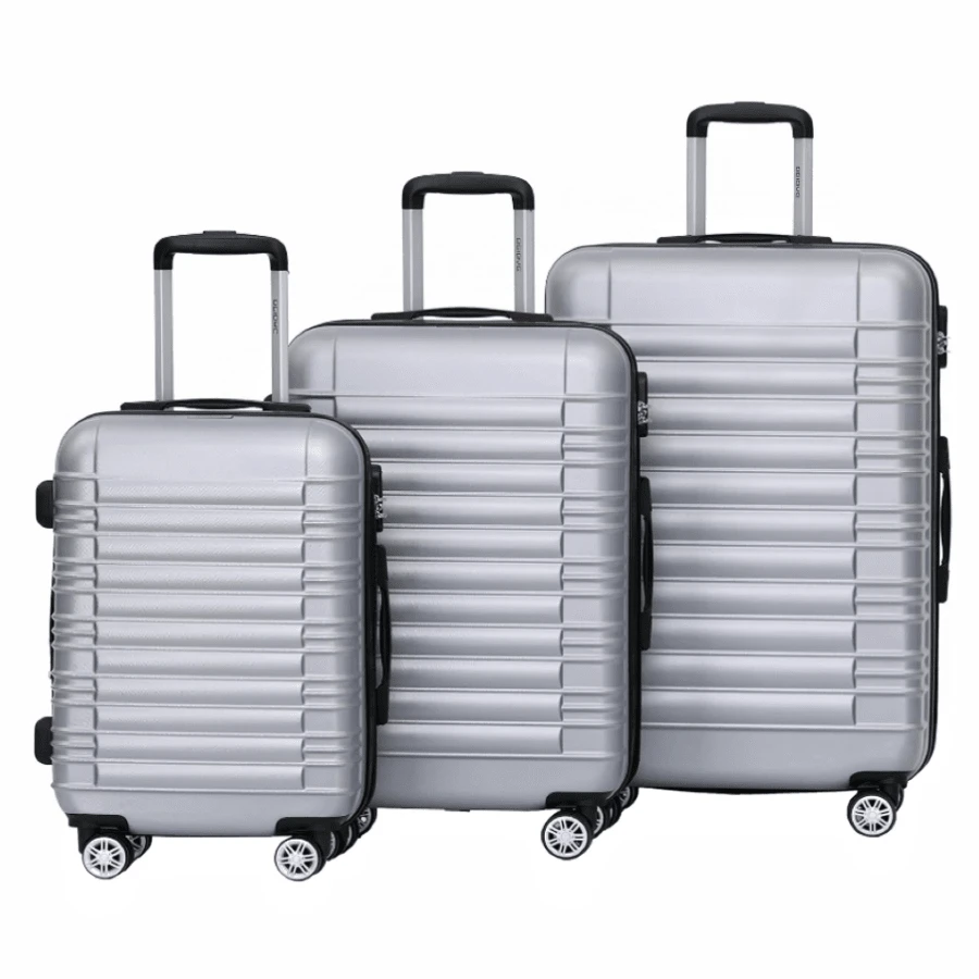 3er Gepäckset mit 20+24+28 Zoll, erweiterbarer Handgepäckkoffer, Business Reiseaufbewahrung mit Passwortbox, Spinner-Räder, Hartschalen-ABS, großes Fassungsvermögen Trolley-Koffer für aufgegebenes Gepäck, Handgepäck, Reise, Urlaub, Schule, Flitterwochen, Studium im Ausland, Abschluss, ideale Wahl als Geschenk, langanhaltend für Herren, Damen, Jungen, Mädchen, Studenten, Paar, Schule, Schul-Zubehör