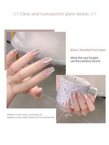 1 Chai Mùa Hè 12Ml Gel Sơn Móng Tay Dopamine Thủy Tinh, 2024 Trái Cây Mới Kẹo Cứng Đá Trong Suốt Bộ Màu, Cho Làm Móng Tay Sử Dụng - Bạc - Xem 4